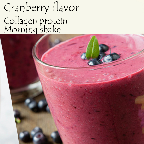 Bovine Collagen Protein Morning Shake (Cranberry Flavor)